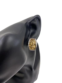 Silver/Gold Plated CZ Earrings
