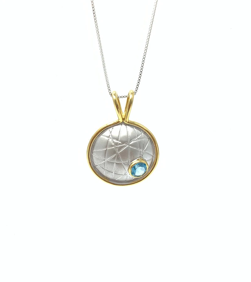 Blue Topaz Pendant