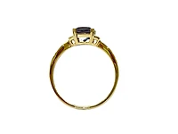 10K Yellow Gold 0.50cttw Created Alexandrite Ring, size 7