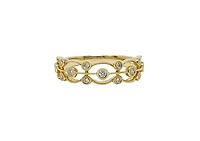 14K Yellow Gold 0.16cttw Diamond Ring, size