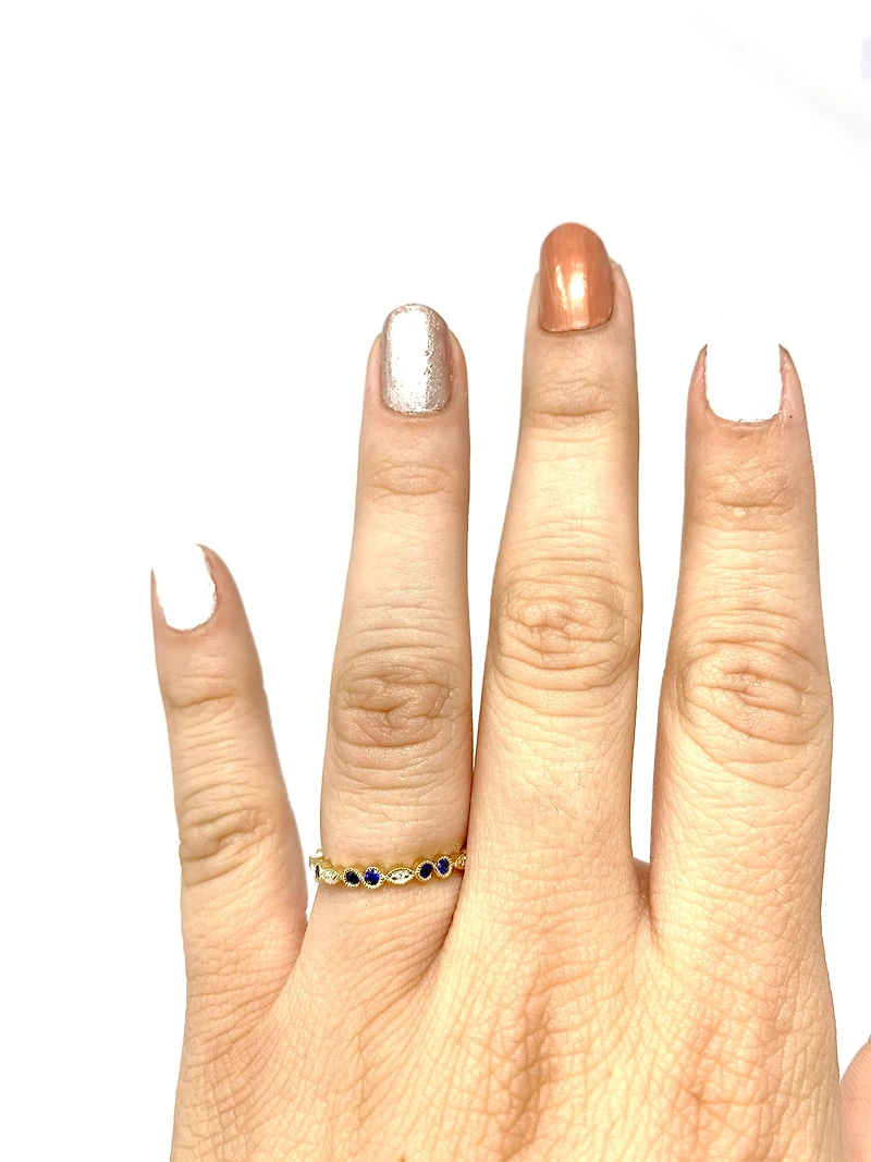 Sapphire & Diamond Ring
