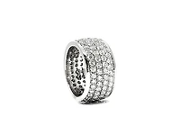 14K White Gold 4.40cttw Diamond Eternity Ring, size 6