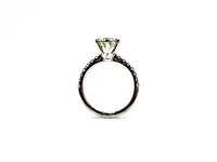 14K White Gold 1.23cttw Diamond Engagement Ring, Size 6
