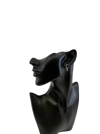 10K Two Tone Gold 18mm Earrings