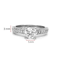 14K White Gold 1.84cttw Diamond Engagement Ring - 4.5