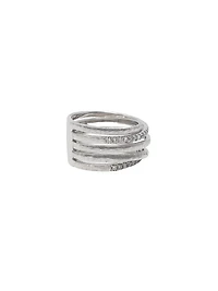 14K White Gold 0.43cttw Diamond Ring, size 7