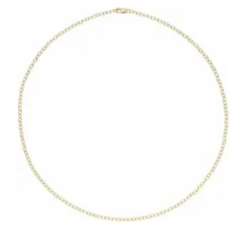 2.5 mm Cable Chain with Lobster Clasp - Various Lengths /