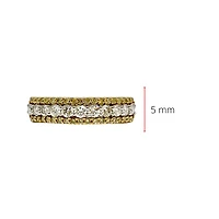 14K Yellow Gold 0.80cttw Diamond Pave Band - Size 6.5