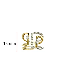 14K 2 Tone Gold 0.37cttw Diamond Ring, size 6