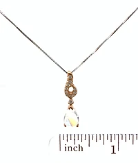 Moonstone and Diamond Pendant