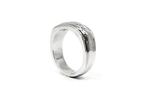 14K White Gold 0.30cttw Diamond Gents Ring, size 10