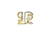 14K 2 Tone Gold 0.37cttw Diamond Ring, size 6