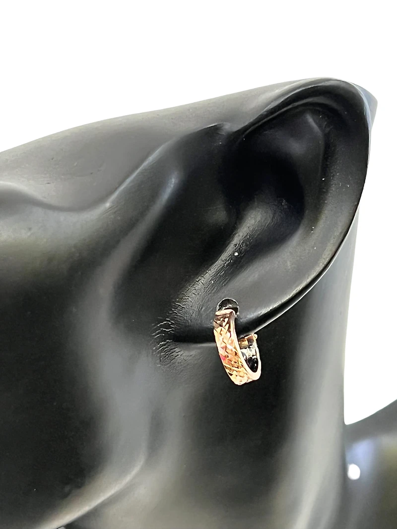 10K Rose Gold 15mm Earrings