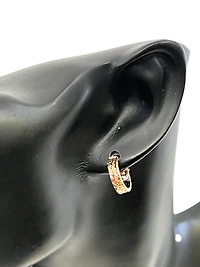 10K Rose Gold 15mm Earrings