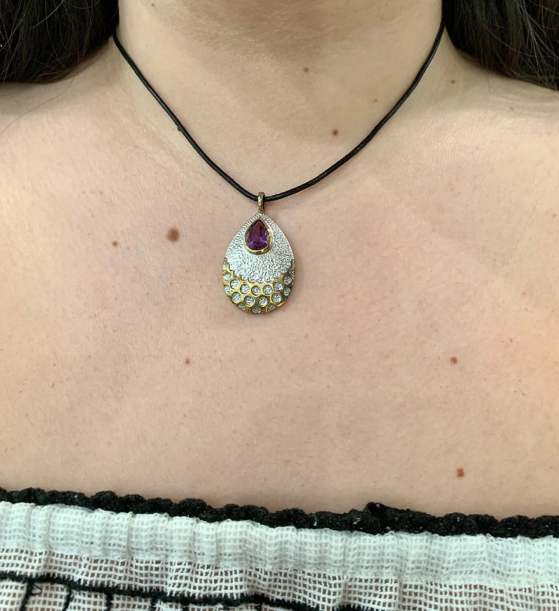 Silver Amethyst Pendant