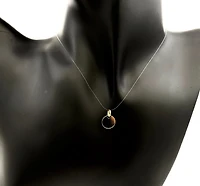 10K Yellow Gold Disc Charm, 13mm