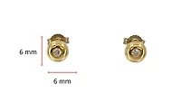 10K Yellow Gold 0.10cttw Diamond Stud Earrings