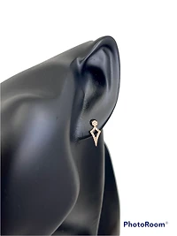 14K Rose Gold 0.11cttw Diamond Earrings