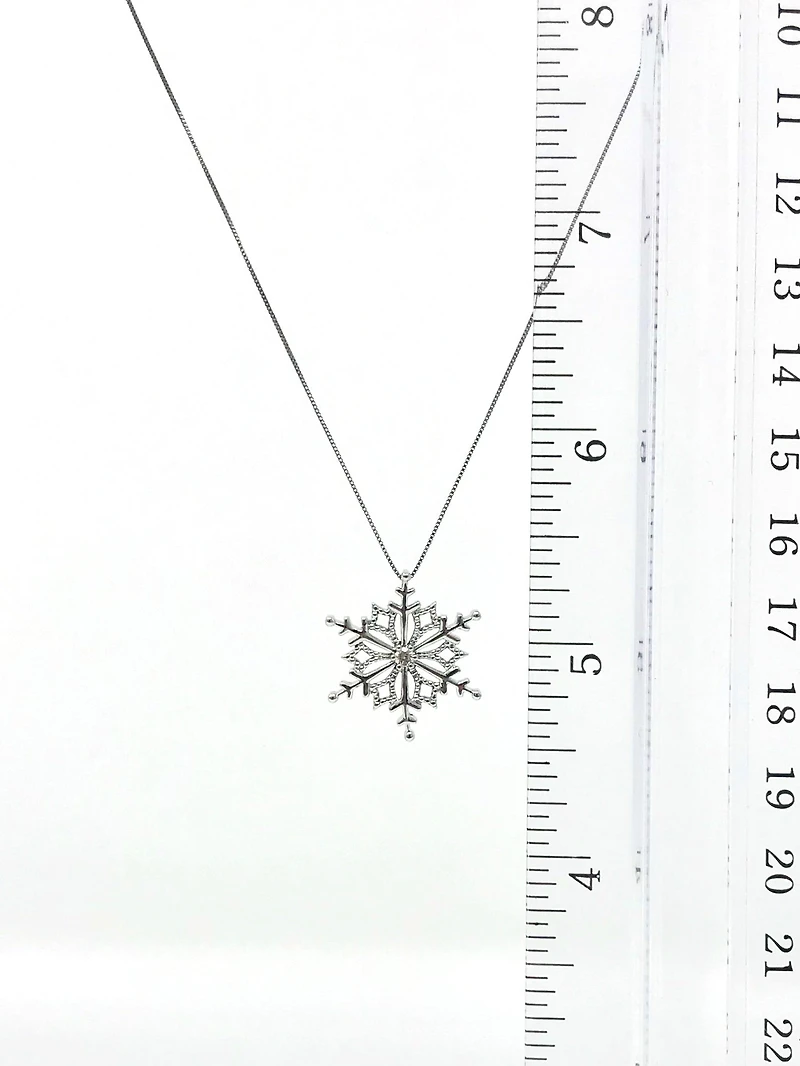 Diamond Snowflake Pendant