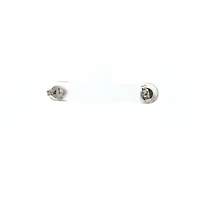 10K White Gold Genuine Ruby  Earrings