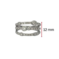 10K White Gold 1.00cttw Diamond Ring, size 6
