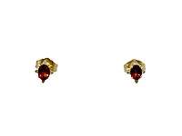 10K Yellow Gold 0.30cttw Citrine and 0.04cttw Diamond Halo Earrings