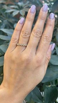 10K Yellow Gold 0.08cttw Diamond Ring