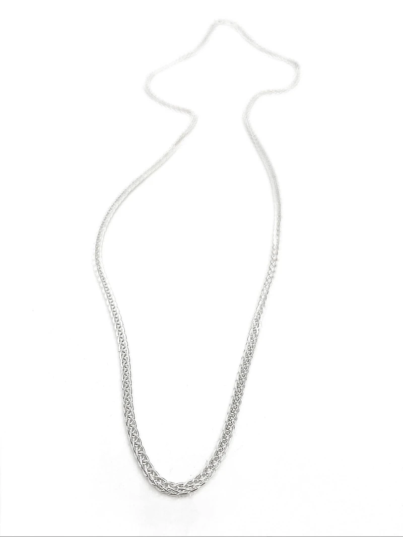 Sterling Silver Wheat Chain 22"