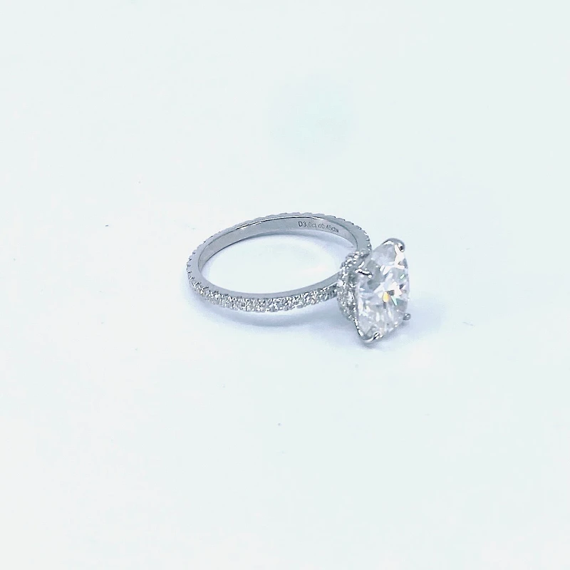 Moissanite Engagement & Wedding Band Set - 4.5