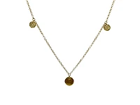 10K Yellow Gold 0.08cttw Diamond Necklace - 18"