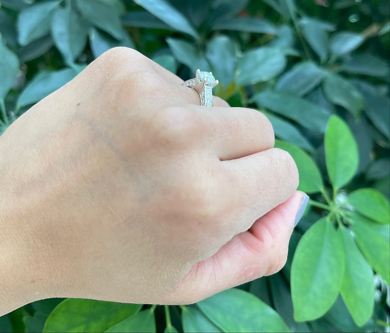 14K White Gold 1.84cttw Diamond Engagement Ring - 4.5