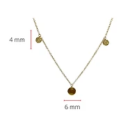 10K Yellow Gold 0.08cttw Diamond Necklace - 18"