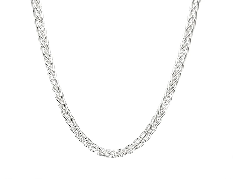 Sterling Silver Wheat Chain 24"