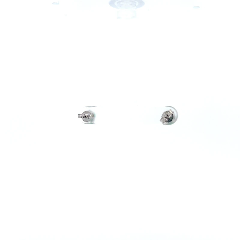 10K White Gold Genuine Emerald Earrings