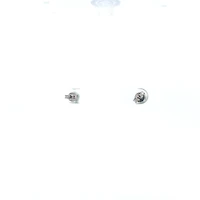 10K White Gold Genuine Emerald Earrings