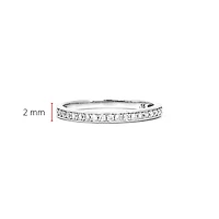 14K White Gold 0.40cttw Diamond Eternity Ring, size 6
