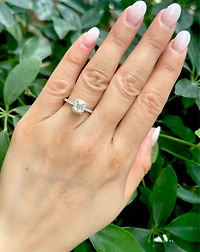 14K Gold 0.84cttw Lab Grown Diamond Engagement Ring - /