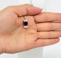 Garnet and Diamond Pendant