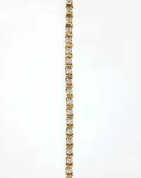 10K Yellow Gold 0.50cttw Diamond Tennis Bracelet, 7"