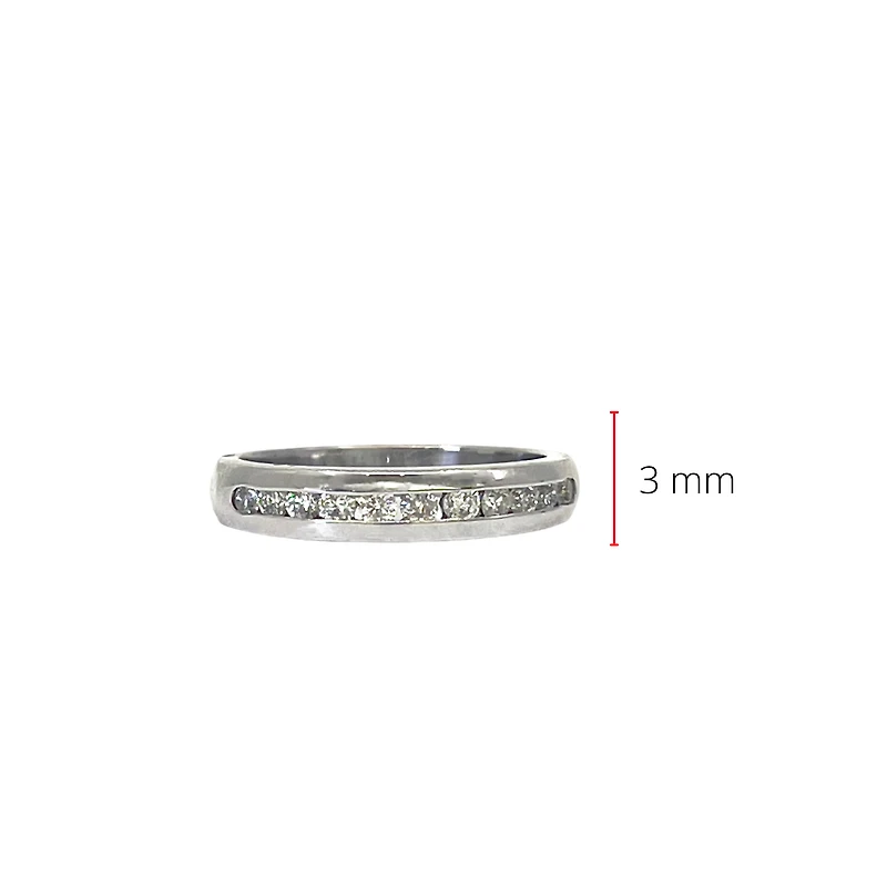 14K White Gold 0.33cttw Diamond Ring - Size 6.5