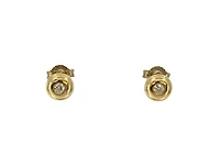 10K Yellow Gold 0.10cttw Diamond Stud Earrings