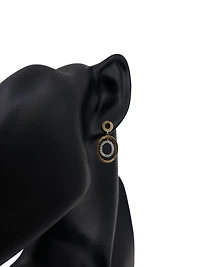 14K 2 Tone 0.25cttw Diamond Earrings