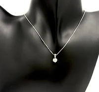 10K White Gold 0.30cttw Canadian Diamond Solitaire Pendant, 18"