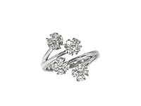 14K White Gold 0.60cttw Diamond Ring - Size 6.5