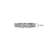 14K White Gold 0.40cttw Canadian Diamond Infinity Ring