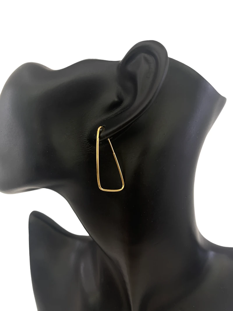 10K Yellow Gold 35mm Earrings