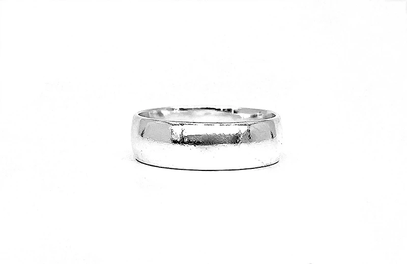 Silver 925 High Polish Plain Band 7mm