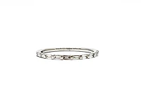 14K White Gold 0.25cttw Straight Baguette Diamond Ring - Size 7