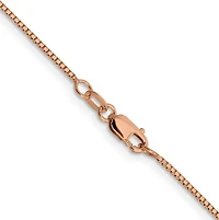 14K Rose Gold Box Chain - 1.0mm