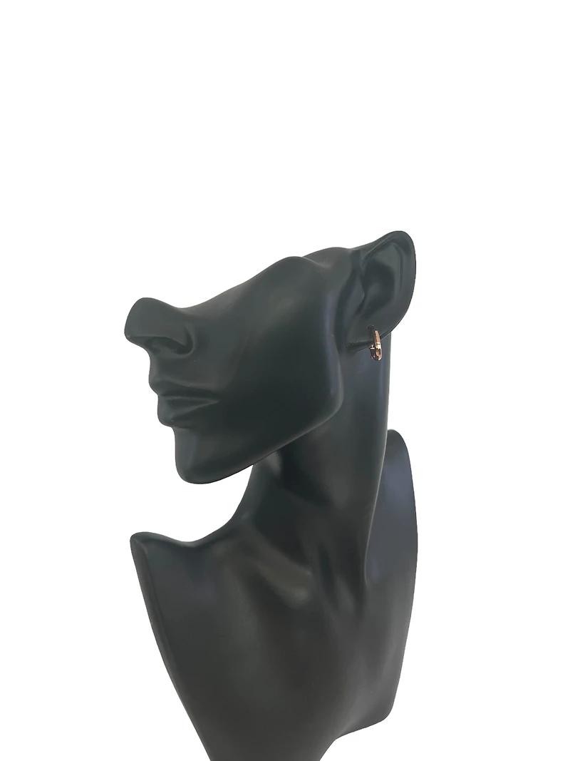 10K Rose Gold 18mm Earrings